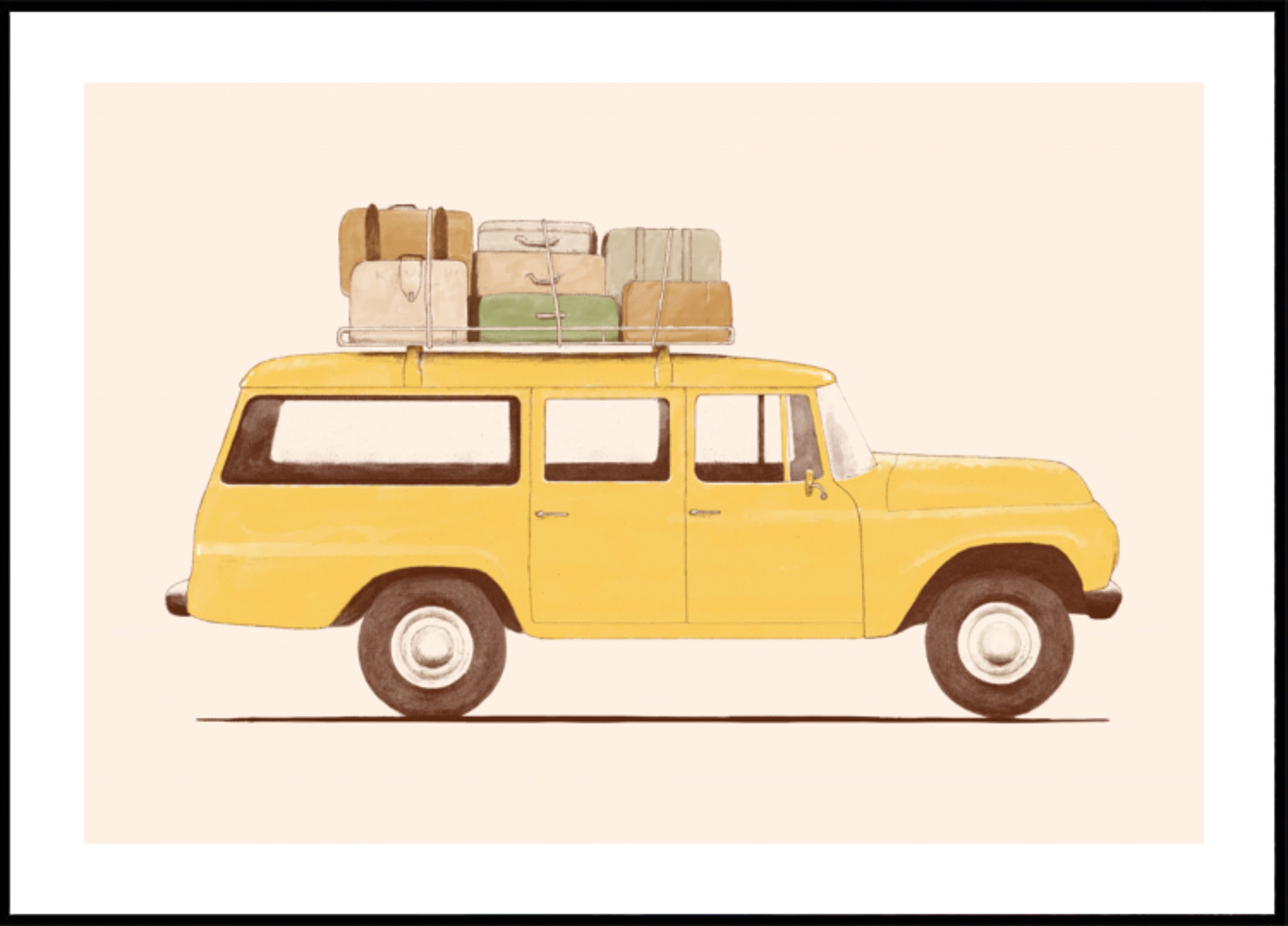 Vintage-auto tiematkalla