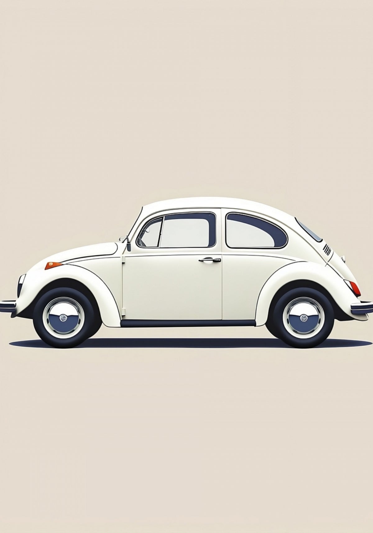 Klassinen valkoinen auto