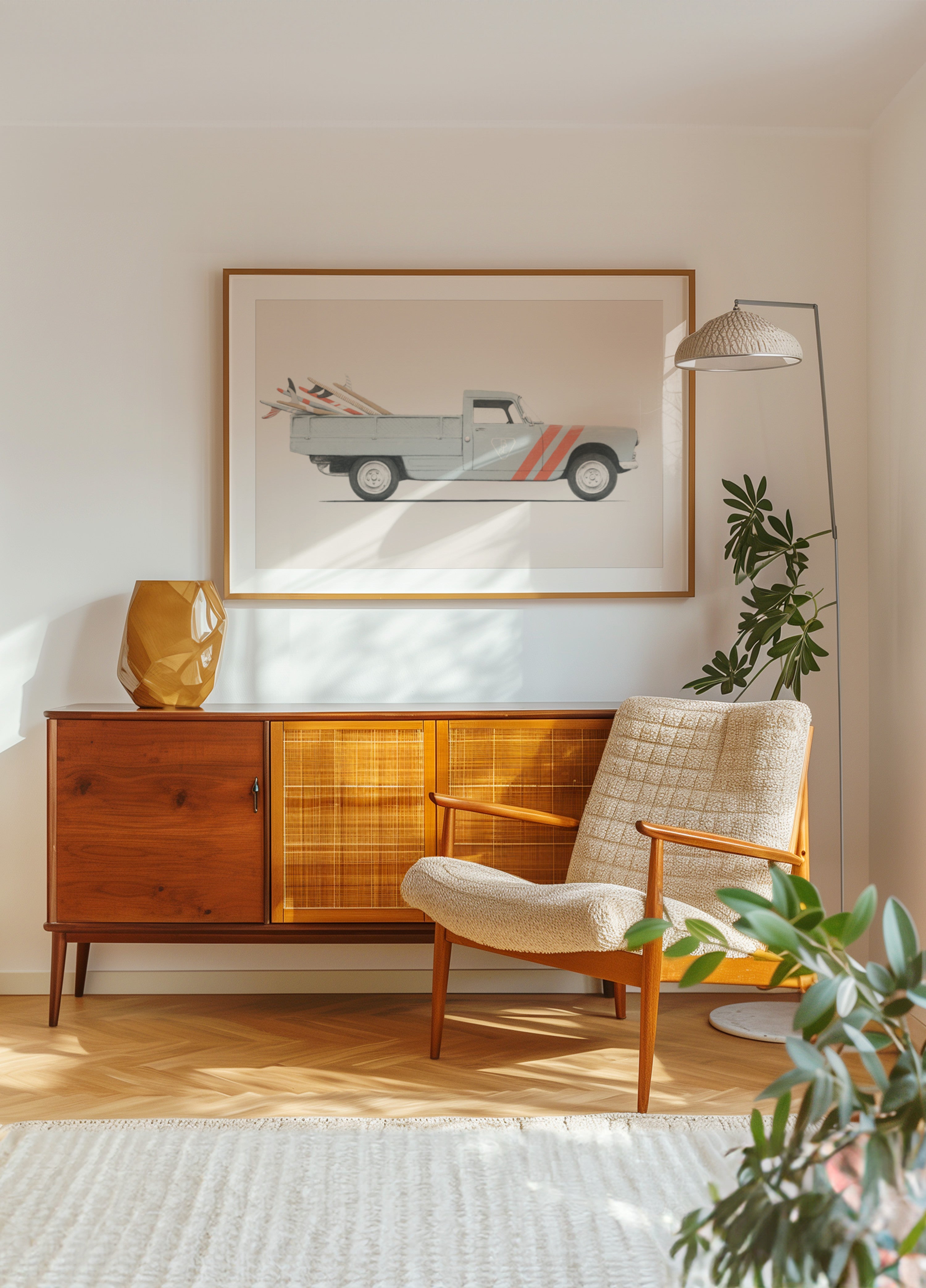 Vintage surffausauto