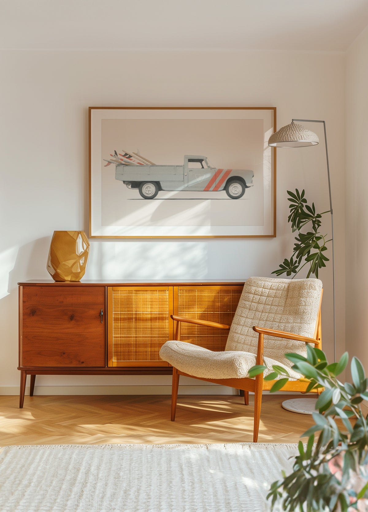 Vintage surffausauto