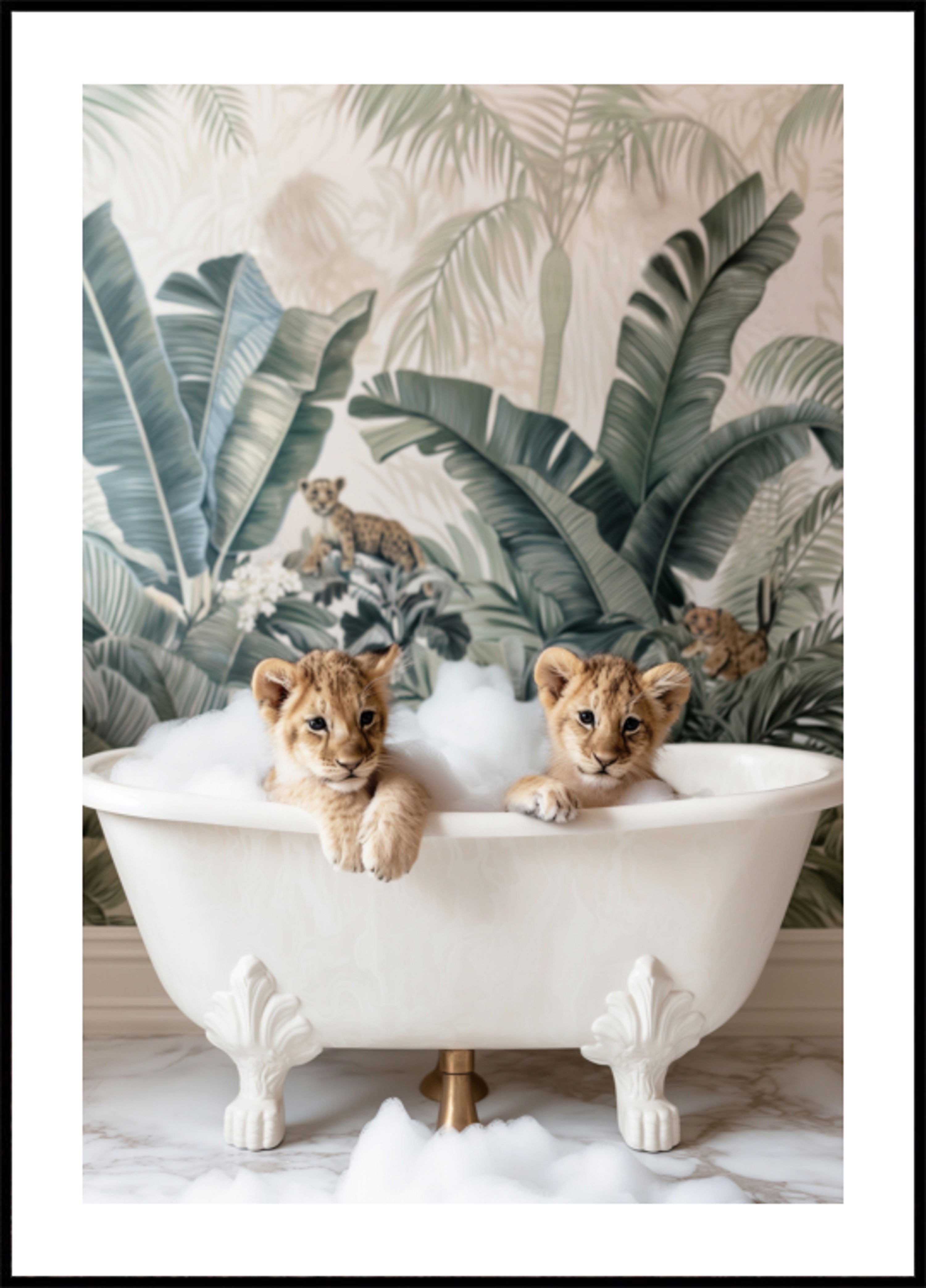Lion Cubs -vaahtokylpy