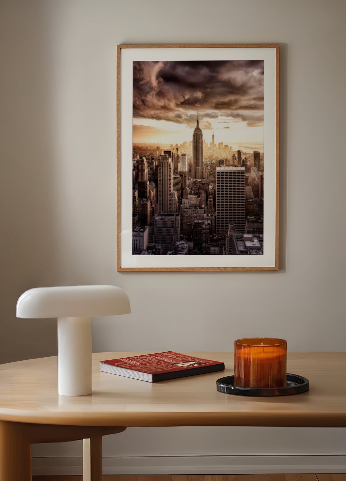 Dramaattinen New Yorkin siluetti