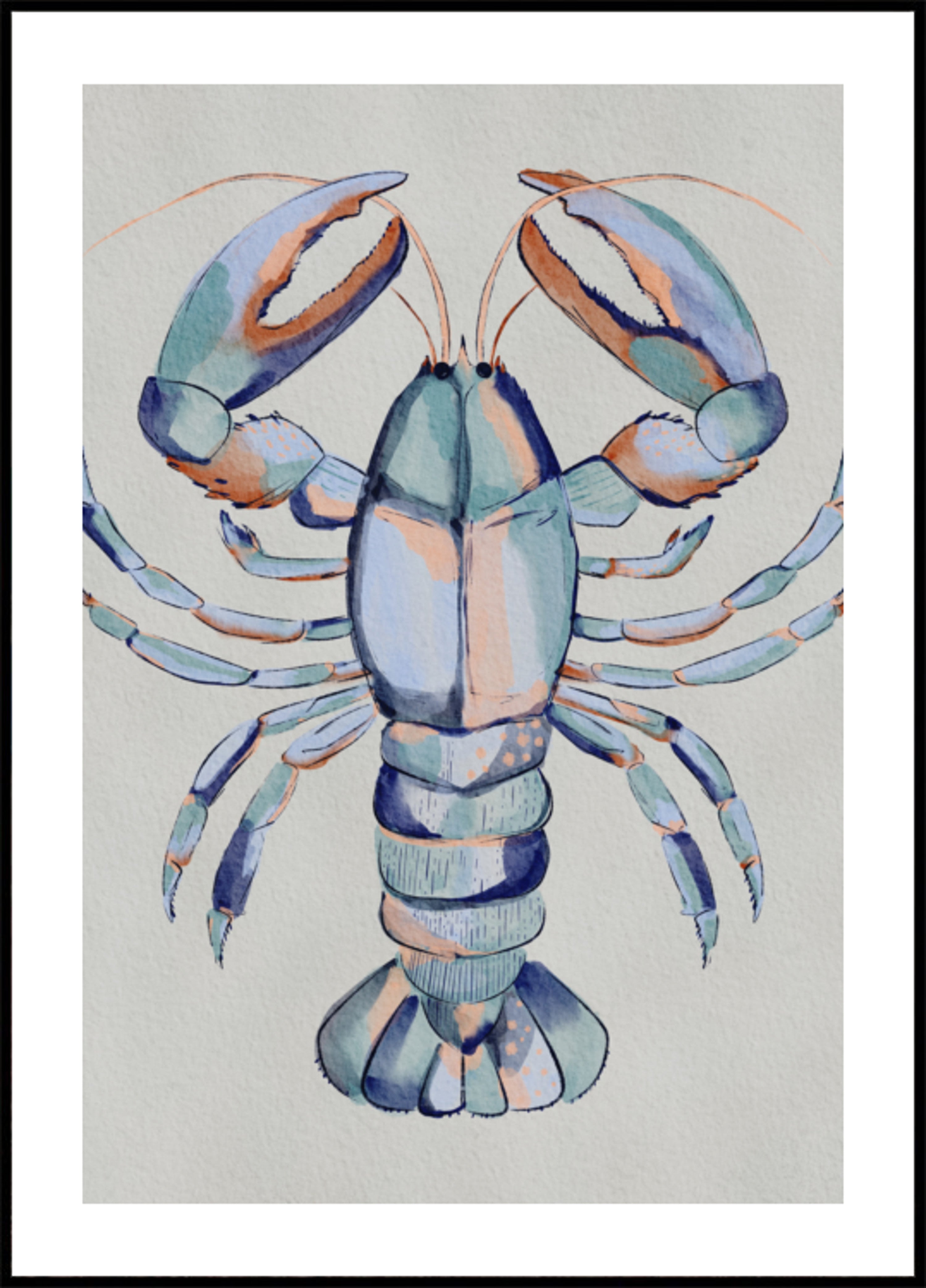 Vesiväri Blue Lobster