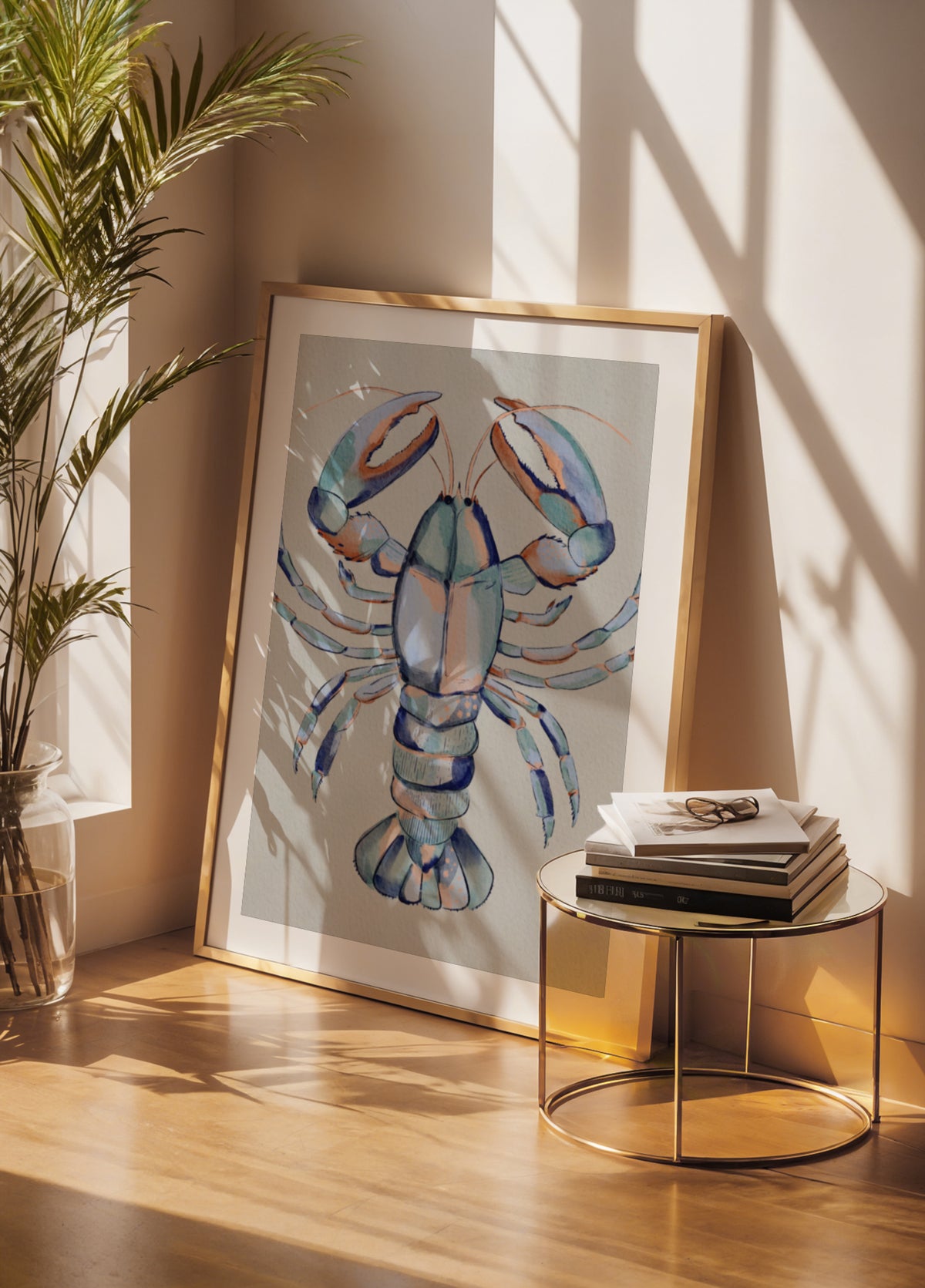 Vesiväri Blue Lobster