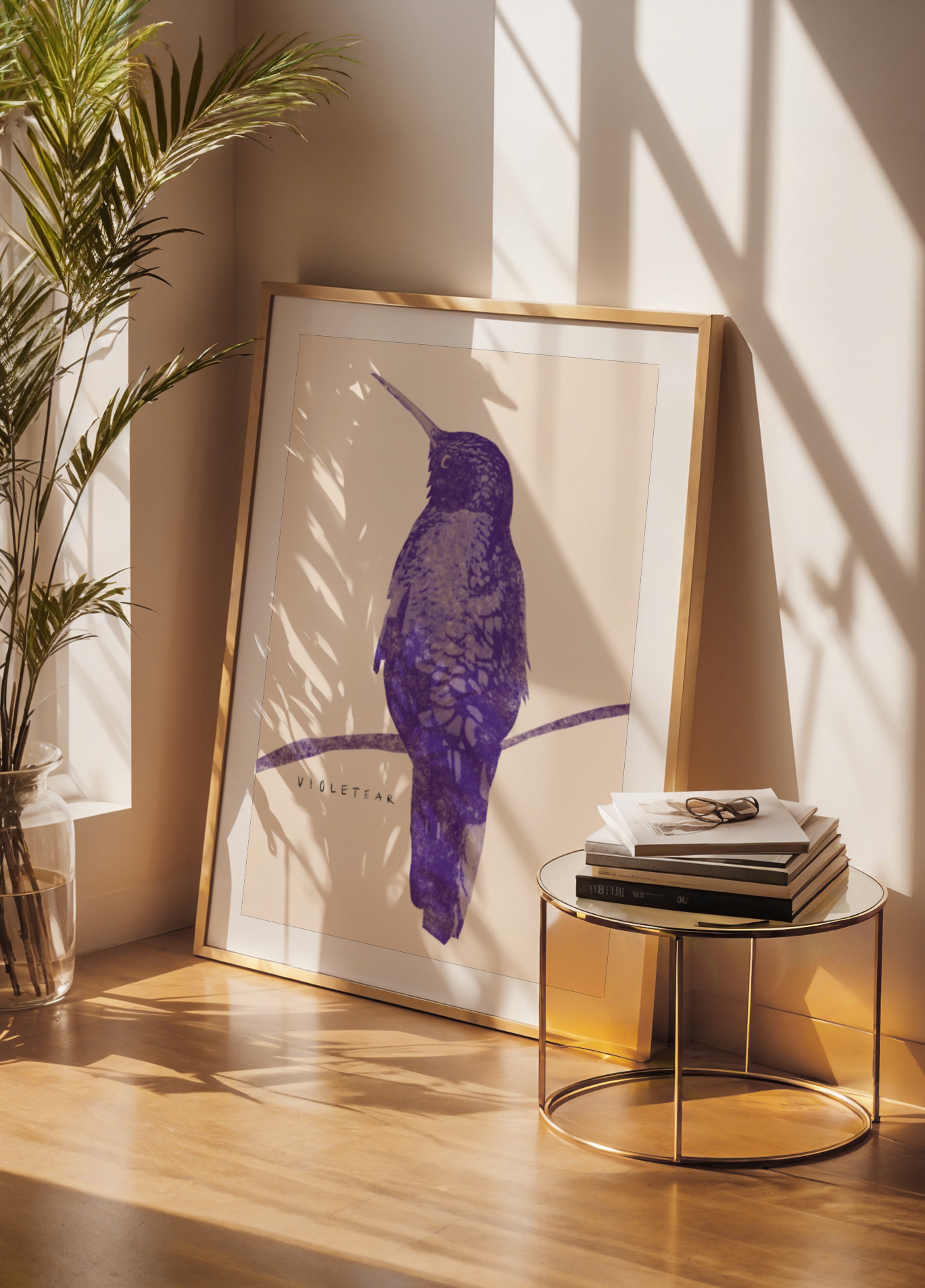 Tyylikäs Violet Hummingbird