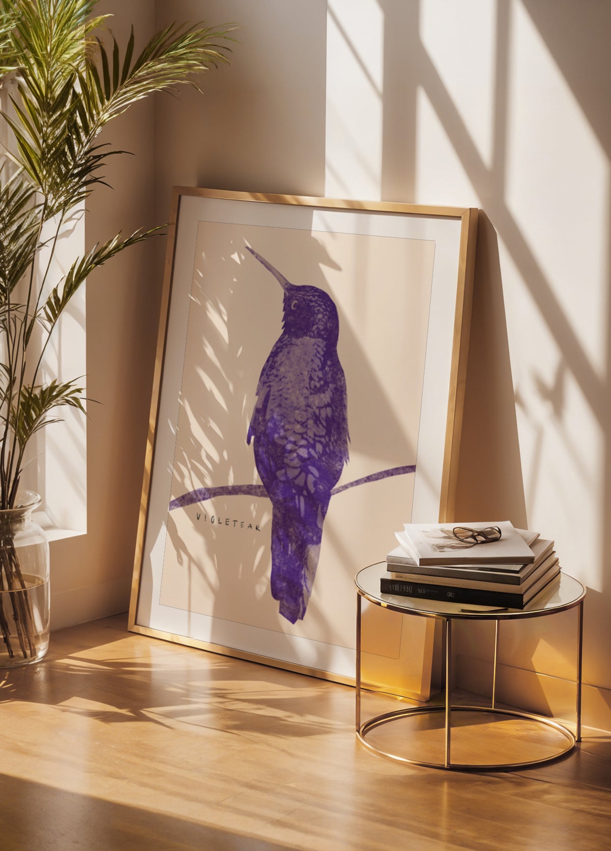 Tyylikäs Violet Hummingbird