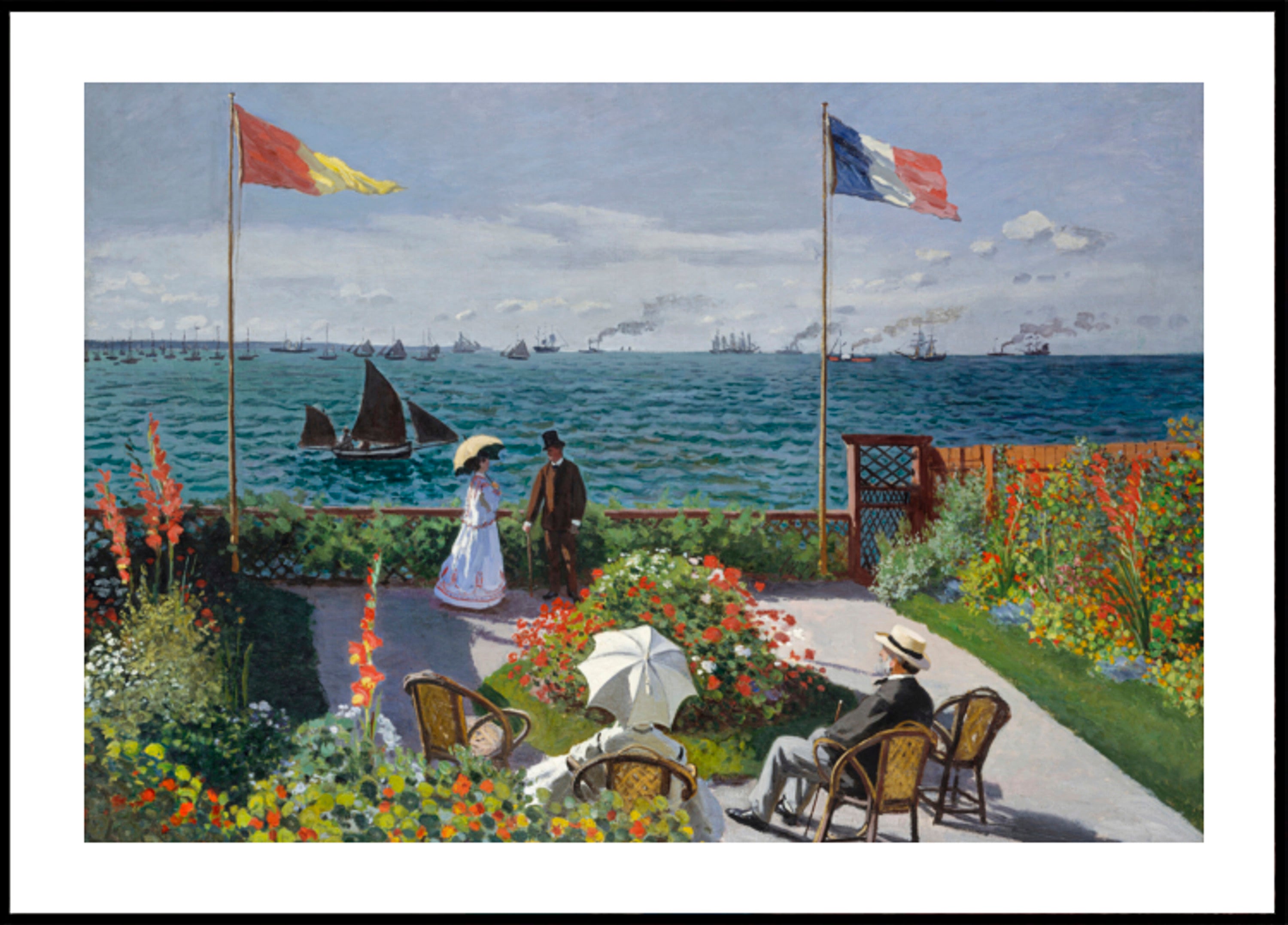 Garden At Sainte -osoite Claude Monet