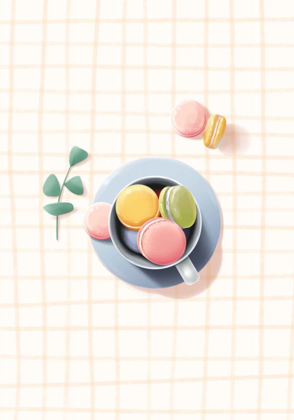 Makeat pastellimakaronit