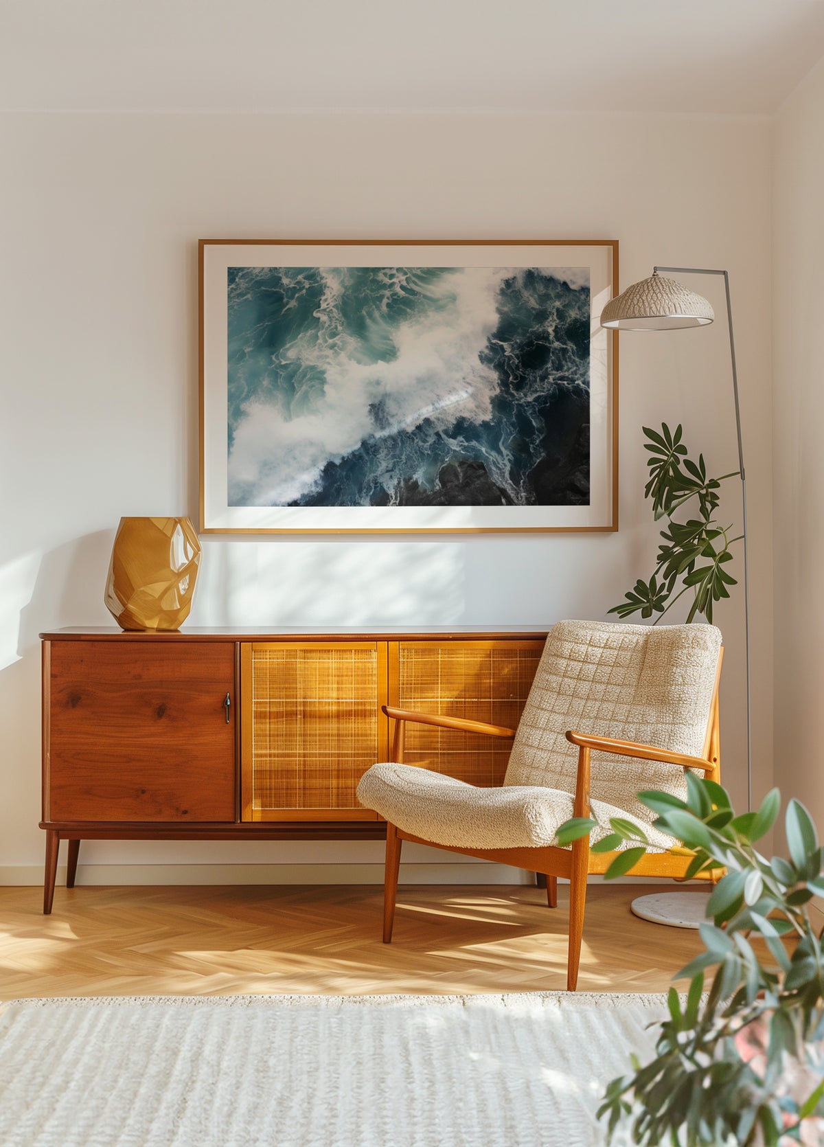 Törmäävät valtameren aallot