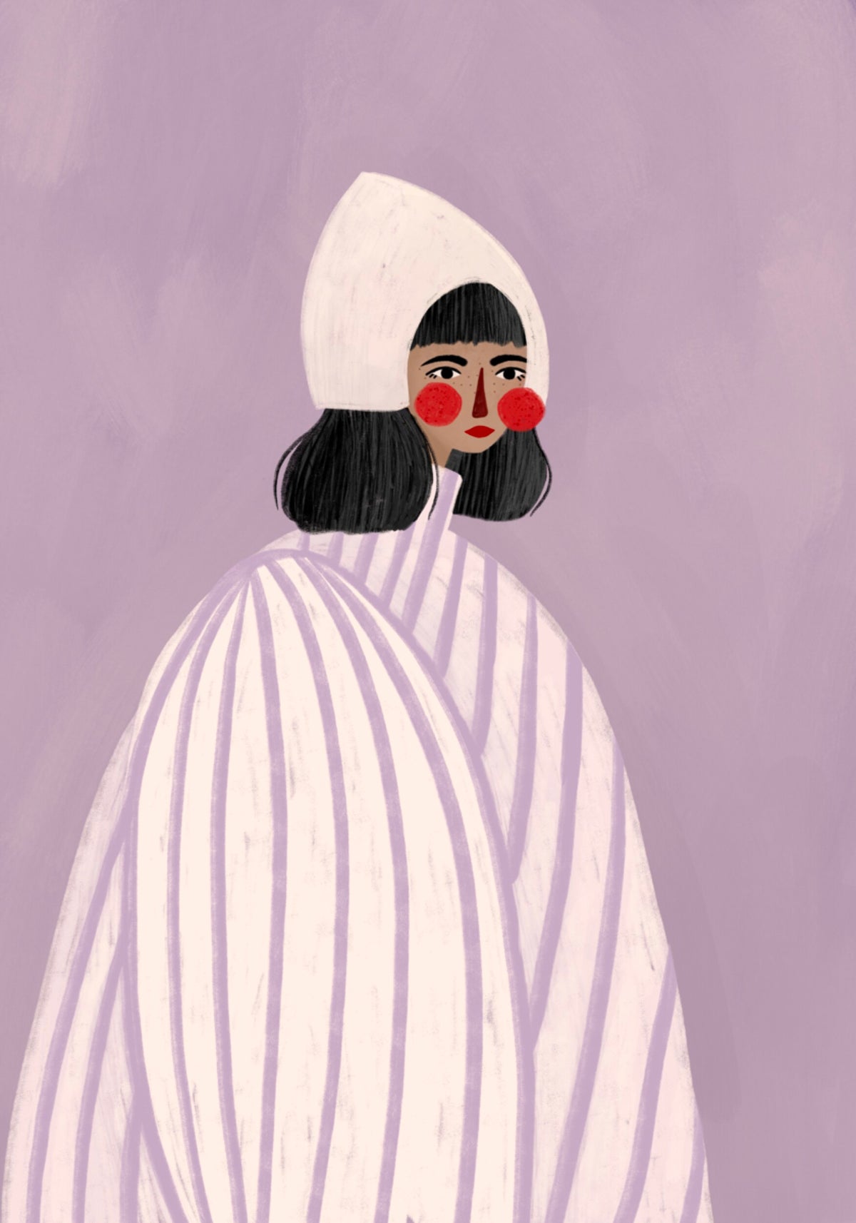 Hupaisa Bonnet-nainen