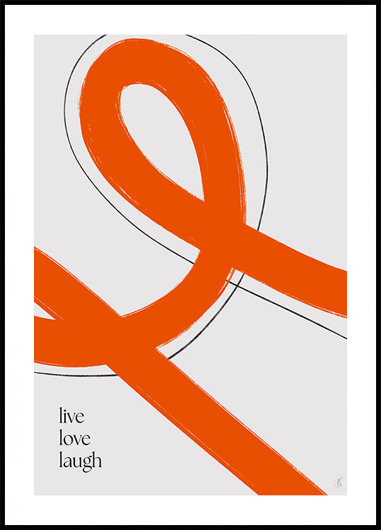 Lofe, love, laugh Plakat - Posterbox