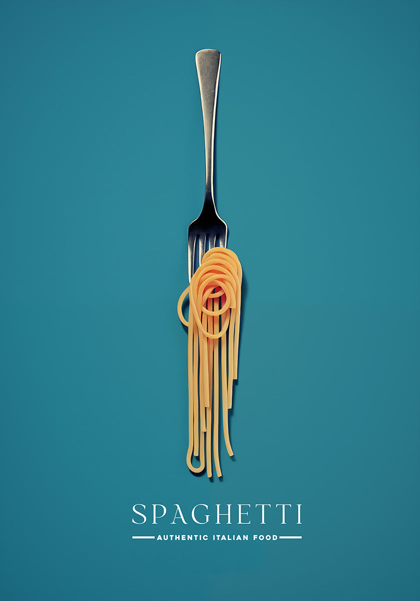 A Fork Wrapped In Spaghetti Plakat - Posterbox
