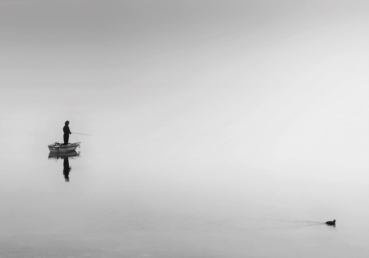 Fishing In The Mirror Lake -juliste 