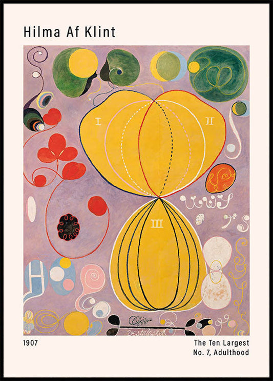 Abstract Art: Hilma Af Klint, 1907, Adulthood Poster