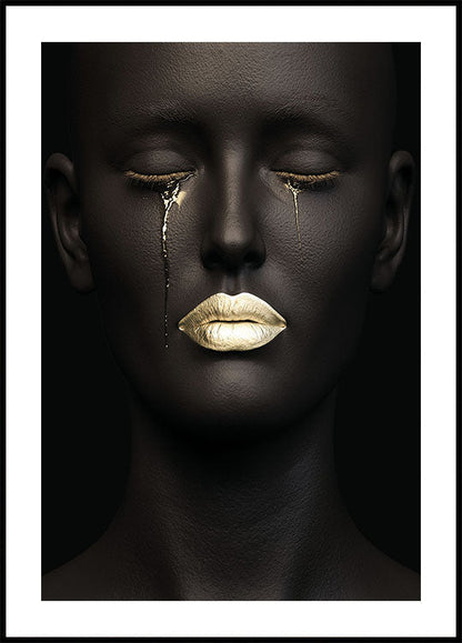 Golden Tears and Lips -juliste