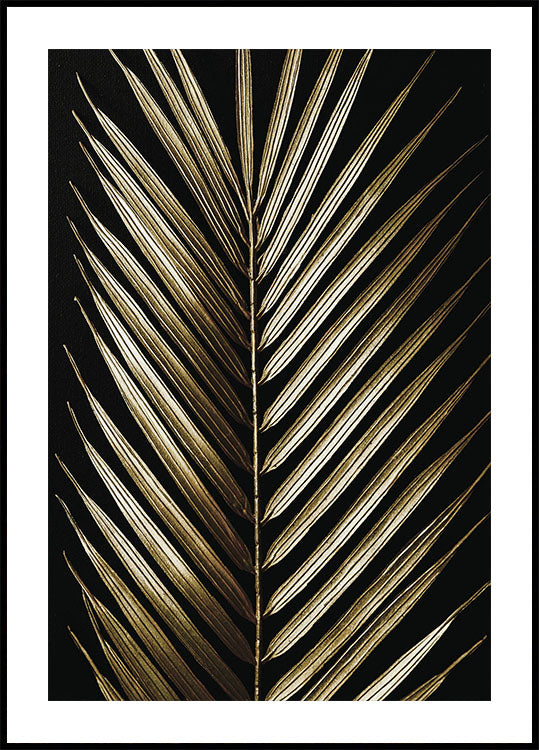 Golden Palm Leaf -juliste