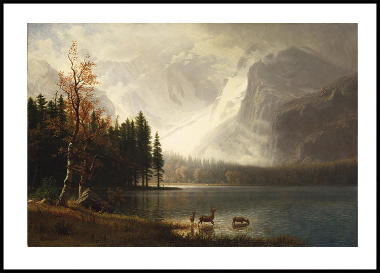 Estes Park Colorado Whyte's Lake By Albert Bierstadt Plakat - Posterbox.dk