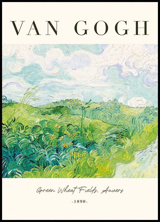 Van Goghin Green Wheat Fields -juliste