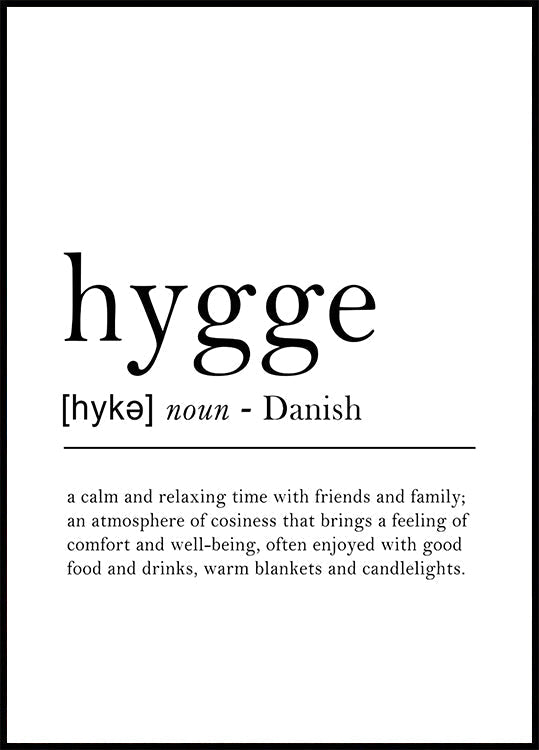 Hygge: Yhteisyyden mukavuus -juliste