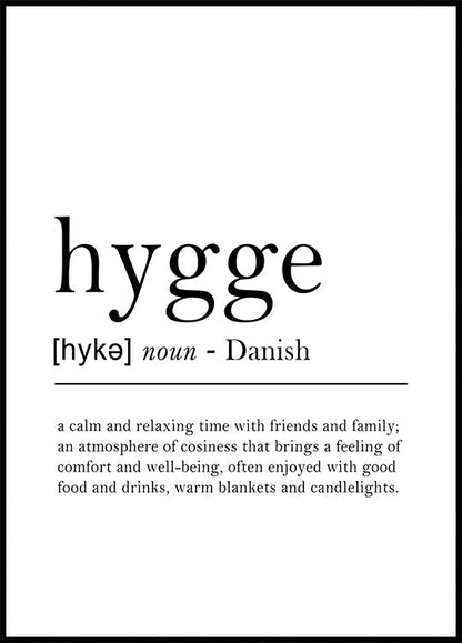 Hygge: Yhteisyyden mukavuus -juliste