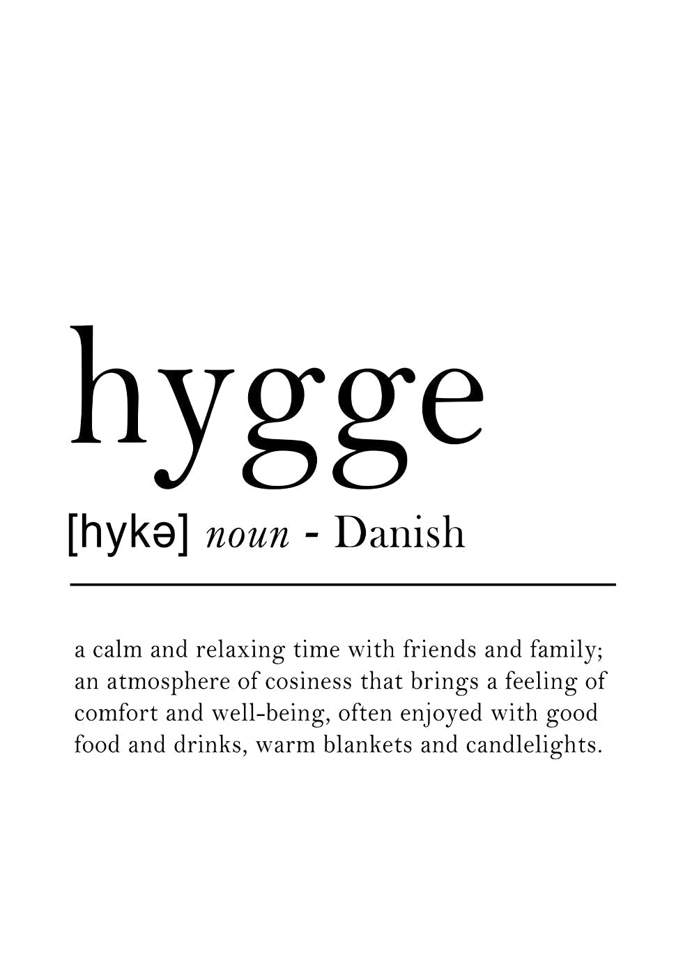 Hygge: Yhteisyyden mukavuus -juliste