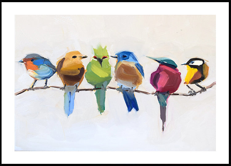 Birds On a Branch Plakat - Posterbox