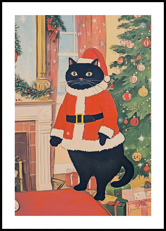 Christmas Cat Plakat - Posterbox