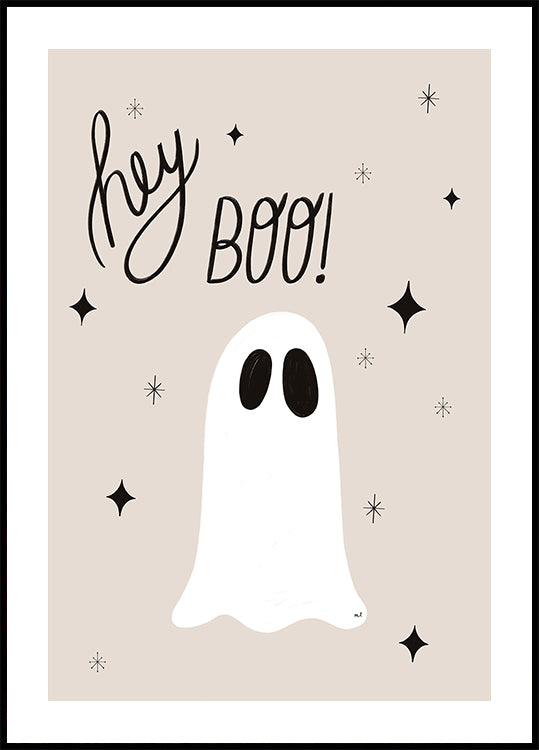 Hey Boo Plakat - Posterbox