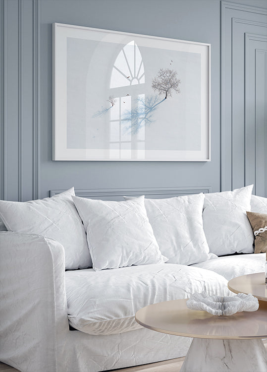 Puiden ja lintujen varjot -juliste