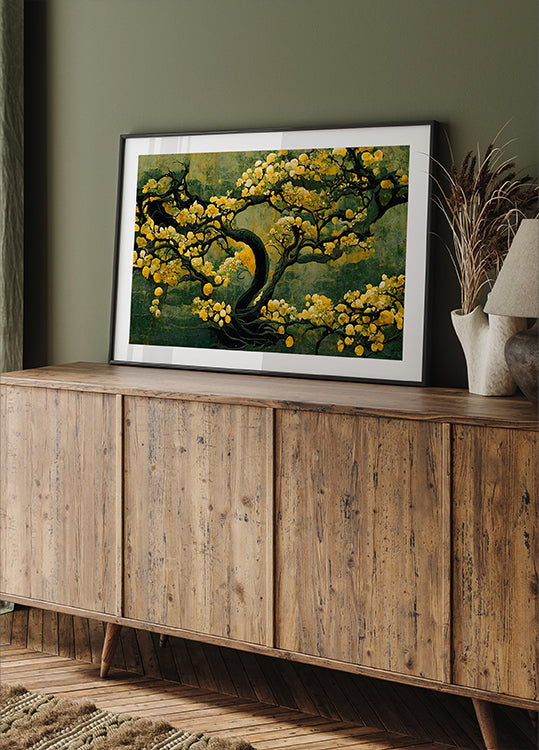 Golden Blossom Tree -juliste