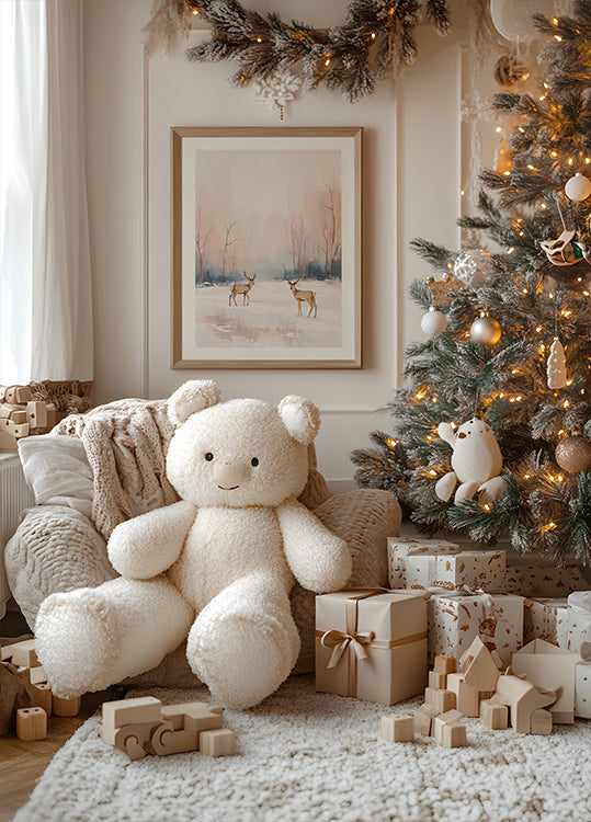 Hirvi talvella -juliste