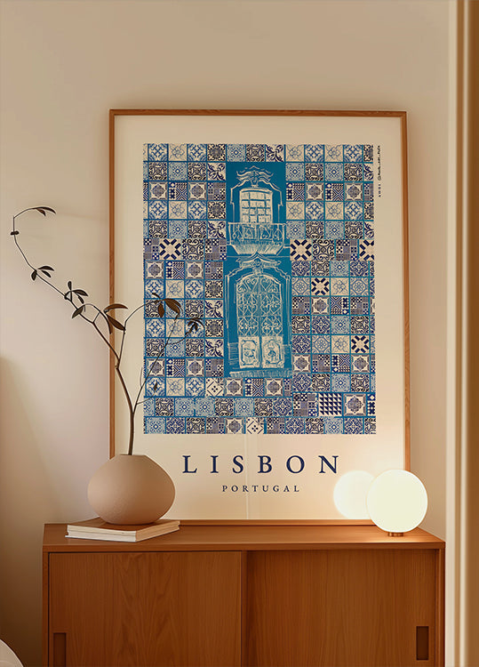 Lissabon, Portugali Patterns -juliste