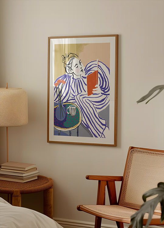 Viihtyisä lukukulmajuliste