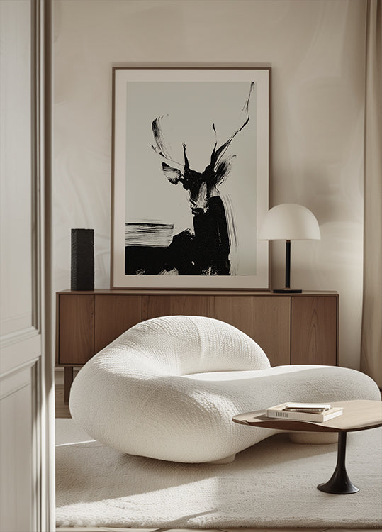 Brushstroke Deer julisteessa