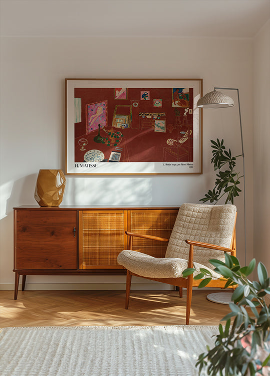 Punainen studio, Henri Matisse Juliste