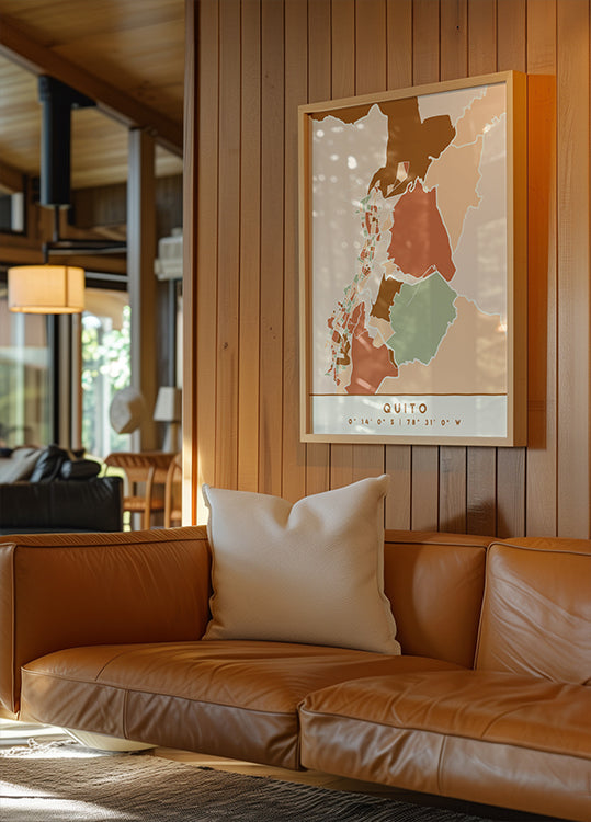 Black Maps Earth Tones 70 -juliste