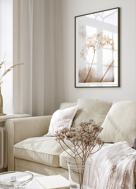 Pehmeä kuivattu kukka_ruskea