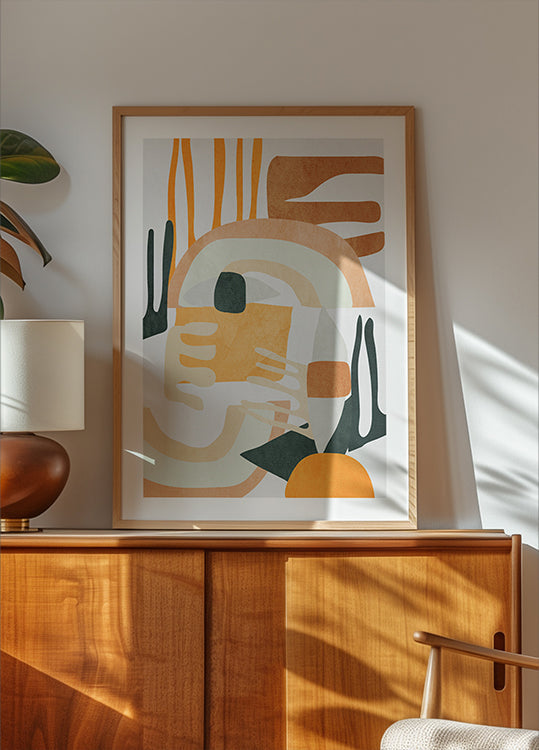 Geometriset muodot Abstract Harmony -juliste