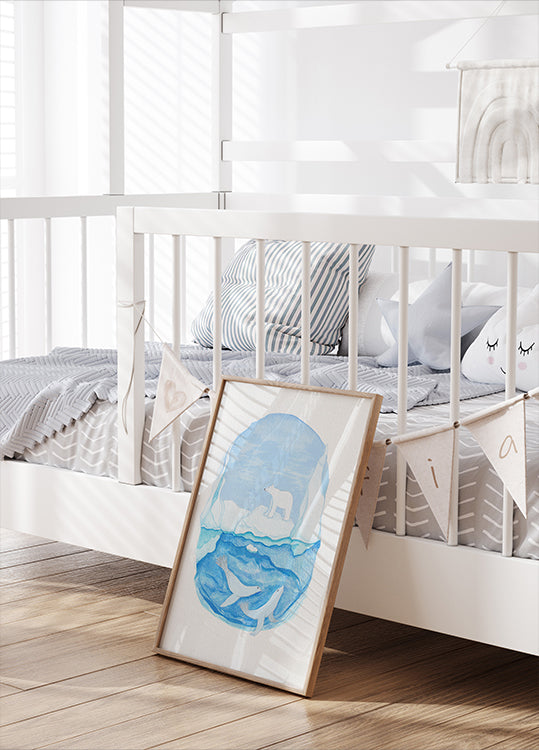 Arctic Life - Frozen Seas - Jääkarhu ja hylkeet -juliste