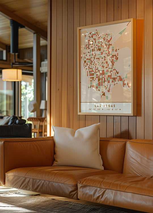 Black Maps Earth Tones 38 -juliste