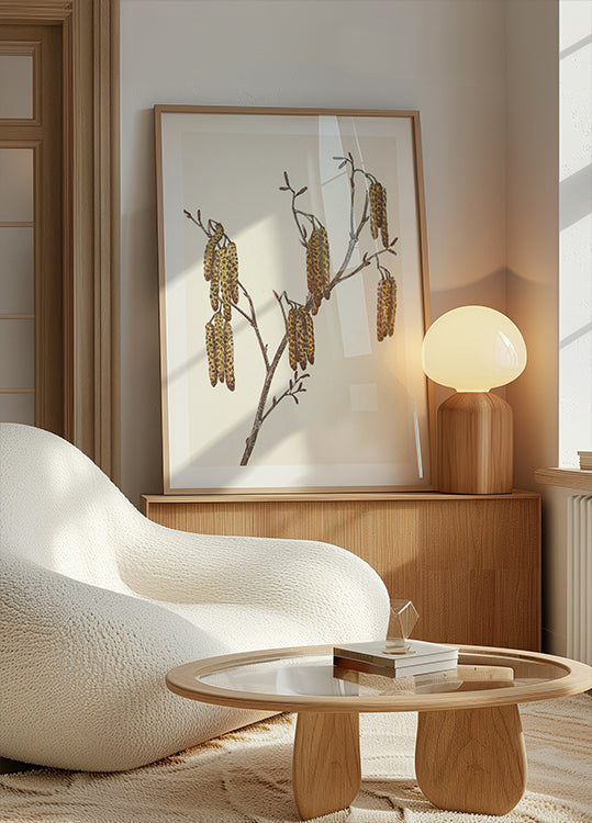 Hazel Alder (alnus Regosa) North American Wildflowersista (1925), kirjoittanut Mary Vaux Walcott. juliste