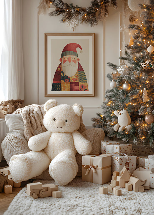 Rauhallinen Joulupukki No 2 -juliste