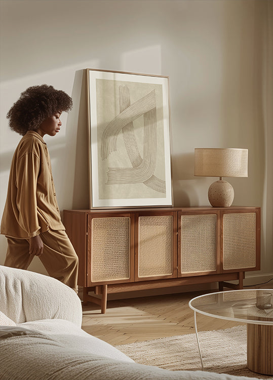 Abstrakti hienostunut linja 01 juliste