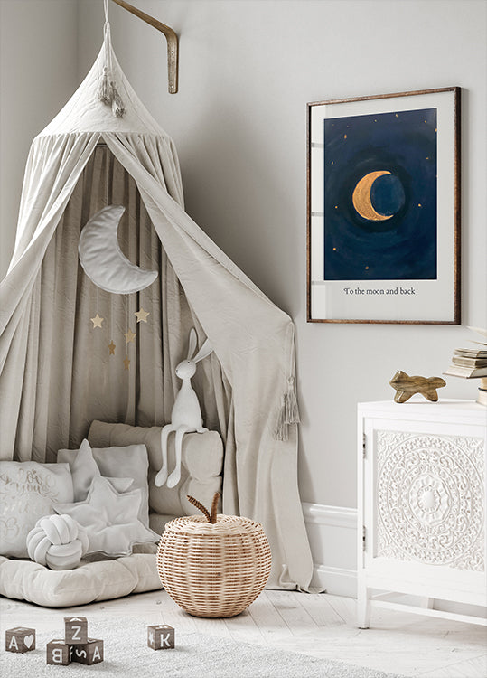 Kuuhun ja takaisin -juliste