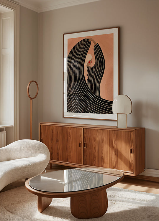 Nainen mustalla mekolla -juliste