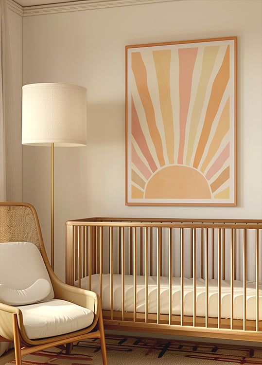 Boho auringonnousun juliste