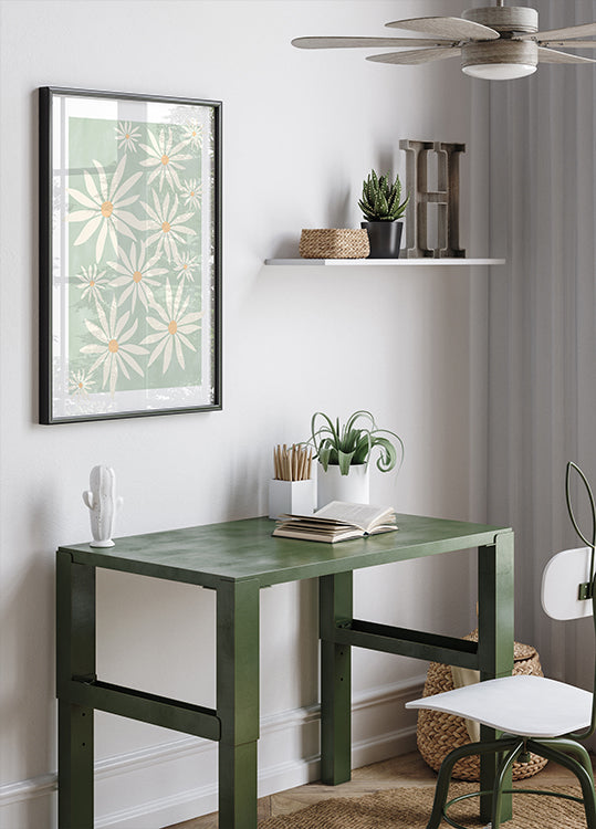 Terälehdet Sage-julisteessa