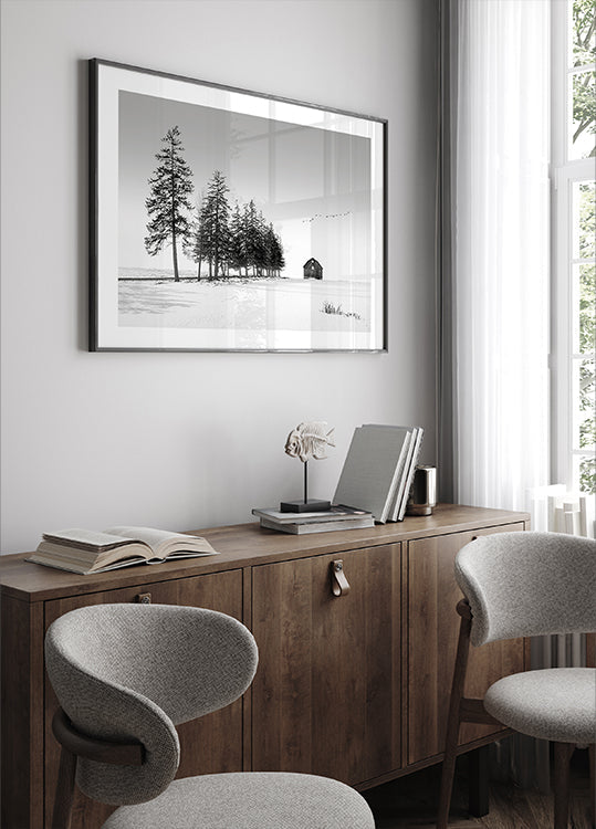 Aurinkoisen talvipäivän juliste