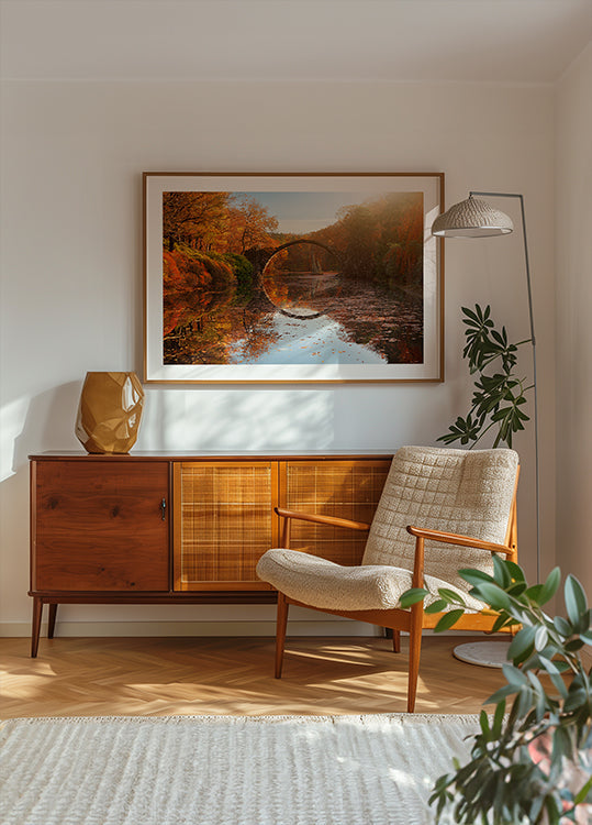 Syksyinen järvi juliste