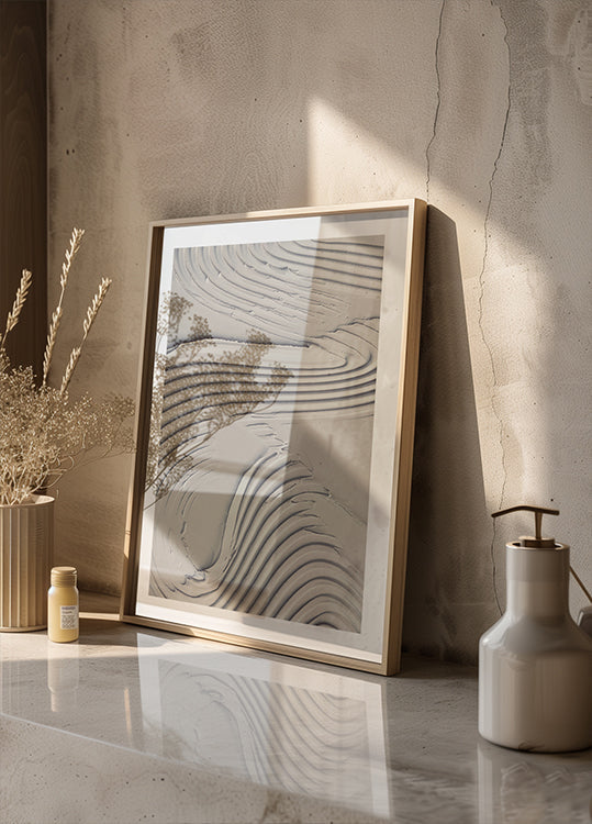 Mutakuvioinen 14 beige juliste